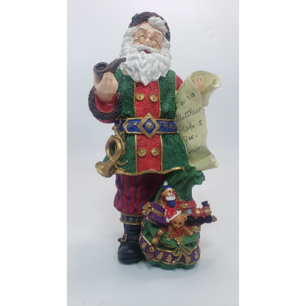 Figurine Santa Claus Saint Nicholas Christmas Holiday Decor 10" Tall